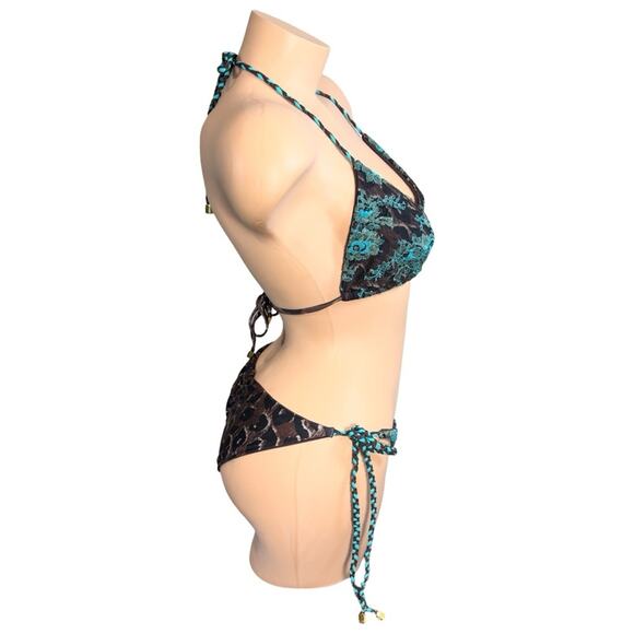 Beach Bunny Just Like Heaven Triangle Top & Tie Side Bottoms XL Set $399 - Picture 8 of 13